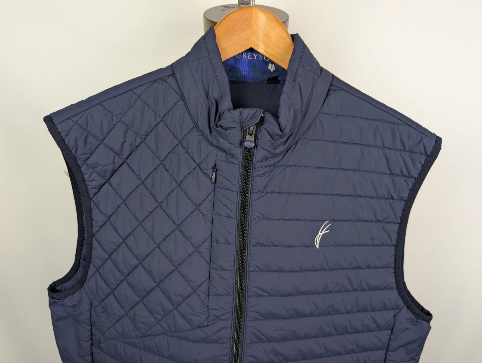 NWOT GREYSON Golf Yukon X-Lite Insulated Puffer Vest Jacket Sz L Men's Navy - product detail image 2