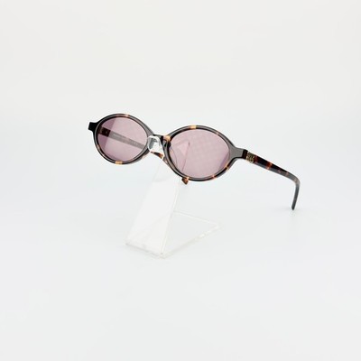 Miu Miu SMU04ZS Honey Havana Purple Lens Oval Sunglasses Made in Italy