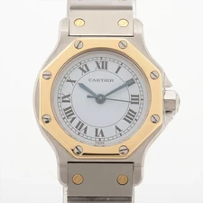 Cartier Santos Octagon SM 0907 SS×YG SS×YG AT White Dial 1 Extra Link
