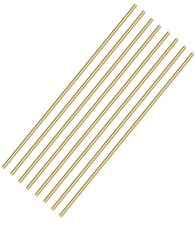1/8 Inch Brass Round Rod, 8Pcs Solid x 12 Inches 8 PCS , Golden
