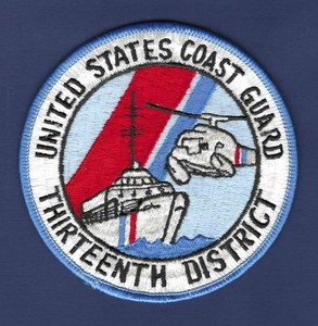 US Coast Guard Thirteenth District Seattle, Washington Patch