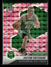 2020-21 Panini Mosaic #269 Payton Pritchard Mosaic Camo Pink Rookie Celtics
