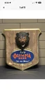 1950s OLYMPIA BEER Vintage Embosograf Wall Plaque Brown Bear Bar Sign Man Cave