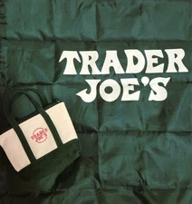 [FREE SHIPPING] Trader Joes micro tote (GREEN)
