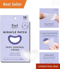 Oversized Hydrocolloid Acne Patches: All-Day Protection for Blemishes - 10 Count