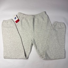 NWT Russell Athletic Dri-Power Ash Grey Fleece Jogger Sweatpants Size M