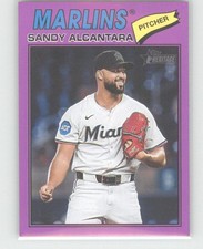 2026 Topps Heritage #76 Sandy Alcantara Light Purple
