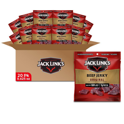 Jack Link'S Beef Jerky Multipack - Original - Made with 100% Real Beef - Ready t