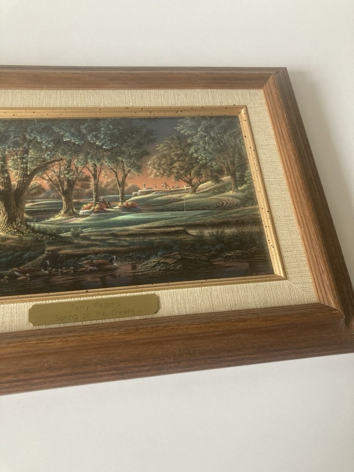 Terry Redlin Spring on the Greens 9.25x5.25 Collage Collection Canvas ...
