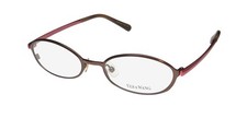 NEW VERA WANG V026 EYEGLASS FRAME 47-17-133 METAL PLASTIC FULL-RIM BROWN