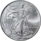 2010 Silver American Eagle $1 PCGS MS70 25th Year of Issue Flag Label - STOCK
