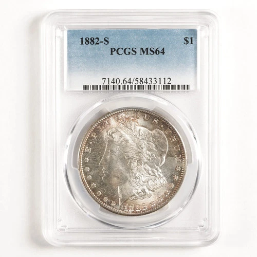 1882-S Morgan Dollar $1 MS64 PCGS