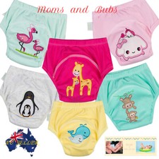 New 6 Pack Potty Toilet Training Pants Baby Toddler kids Cotton Reusable Nappy 