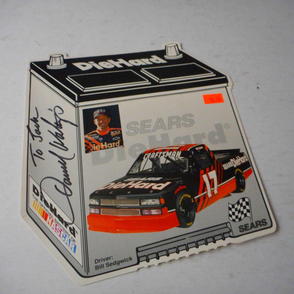 Die Hard: Autographed Darrell Waltrip Owner #17 Nascar Truck Bill