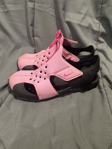 Nike Kids ’Sunray Protect 2 Sandals Pink Black 1 Youth Closed Toe Water Shoes - Picture 3 of 9