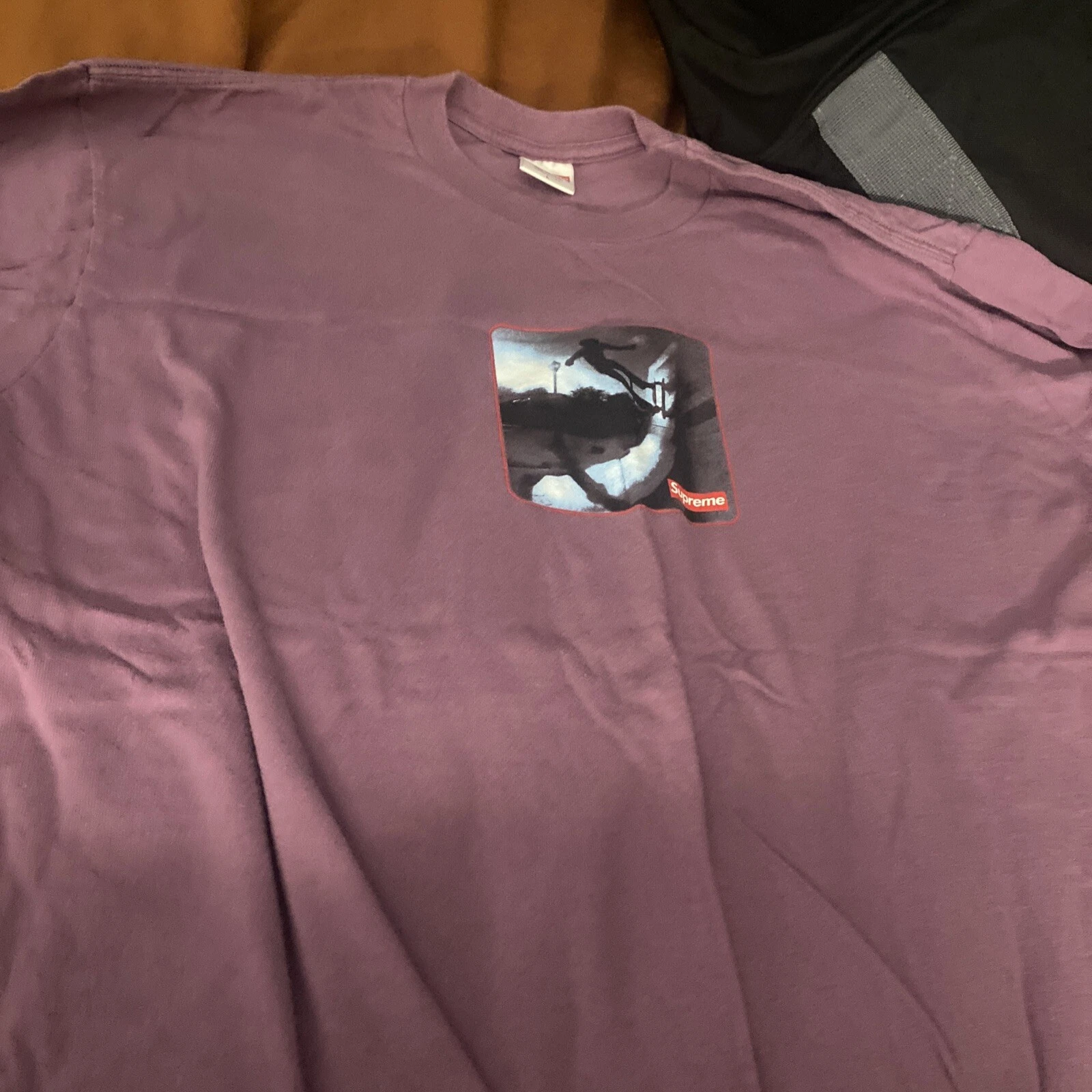 Supreme Shadow Chemise Taille Large FW21 violet skate graphique