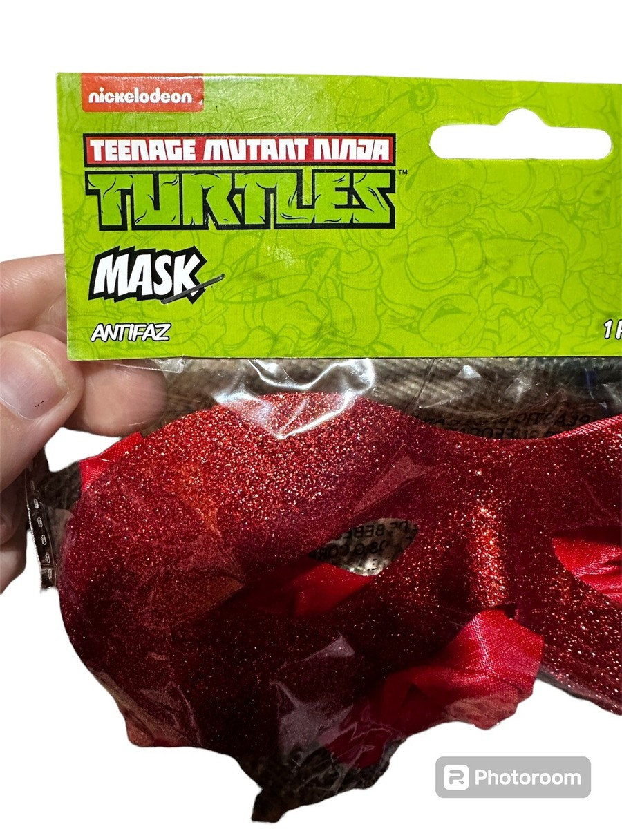 Nickelodeon's Teenage Mutant Ninja Turtles Adult Red Glitter Mask