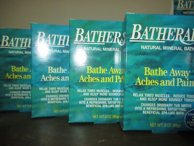 Lot of 4 Batherapy Bathe Away Aches & Pains Queen Helen - 3 Packets / 1 oz Each