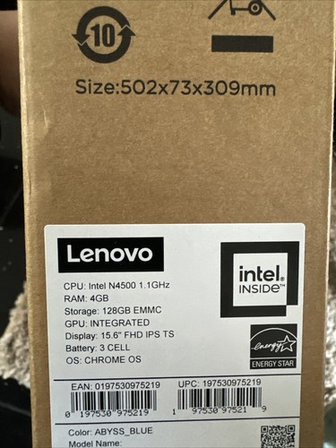Lenovo IdeaPad Flex 3 82T3001MUK 15." HD Chromebook Celeron N4500 4GB 128GB eMMC - Picture 9 of 9