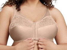 Support Bra size 46 B Magic Lift Front Close Full Figure By Glamorise