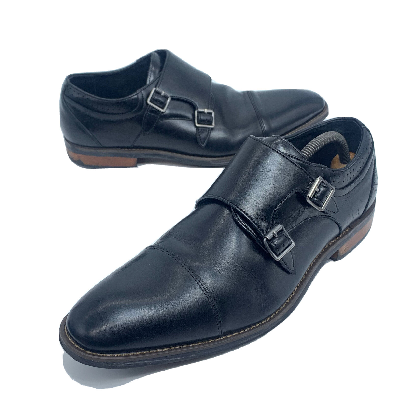 Stacy Adams Double Monk Strap Shoes Men 