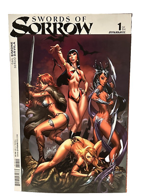 DYNAMITE COMICS: RED SONJA SWORDS OF SORROW: #1 J. SCOTT CAMPBELL COVER NM+ 2015