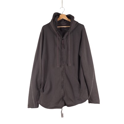 Thom Krom Men's Dark Gray Sweat Full Zip Hoodie size XL / 2XL