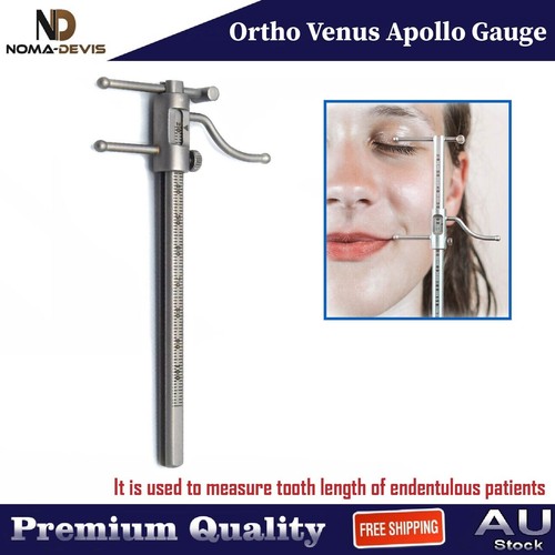 Venus Apollo Measuring Ortho Edentulous Patients Gauge 20/100 VDO Implant Ruler - Bild 1 von 5