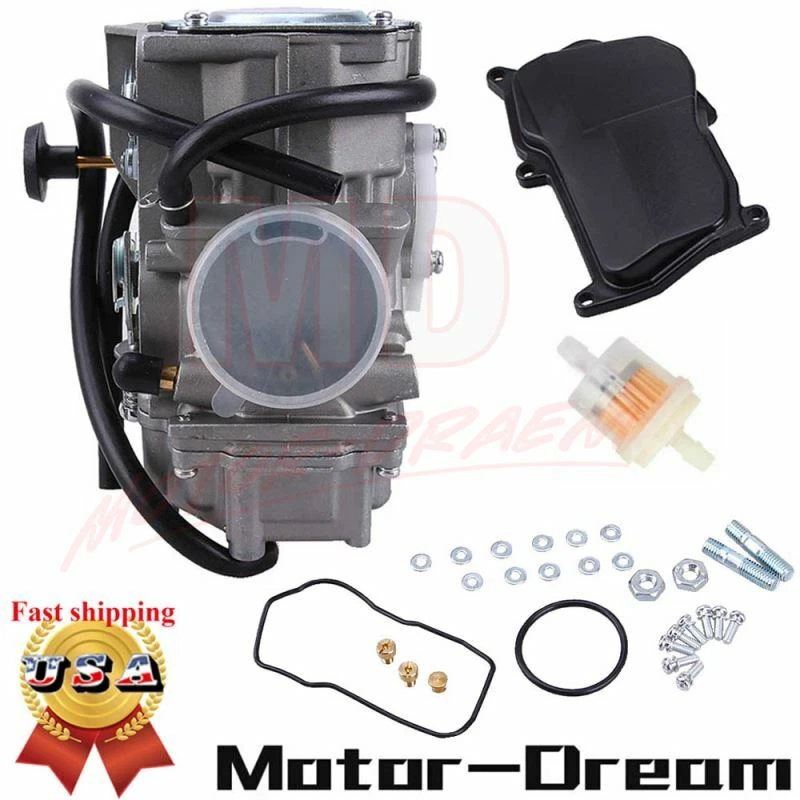 Carburetor For Yamaha Kodiak 400 YFM400FW 4x4 1993 1994 1995 1996 1997 1998 ATV - Image 3 of 4