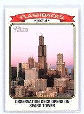 2023 Topps Heritage News Flashbacks #NF-1 Sears Tower Chicago MINT