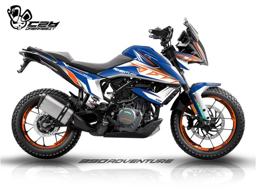 NEW Graphic kit for ktm 390 Adventure Graphic Decal Sticker Kit (AD-BL) - Picture 1 of 6