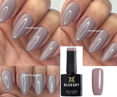 BLUESKY GEL NAIL POLISH BEIGE TAUPE GREY AUTUMN WINTER 63921 LED UV SOAK OFF