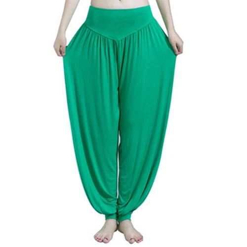 Women Harem Pants Indian Hippie Pant Ladies Casual Gym High Waist Bottoms - Picture 4 of 31
