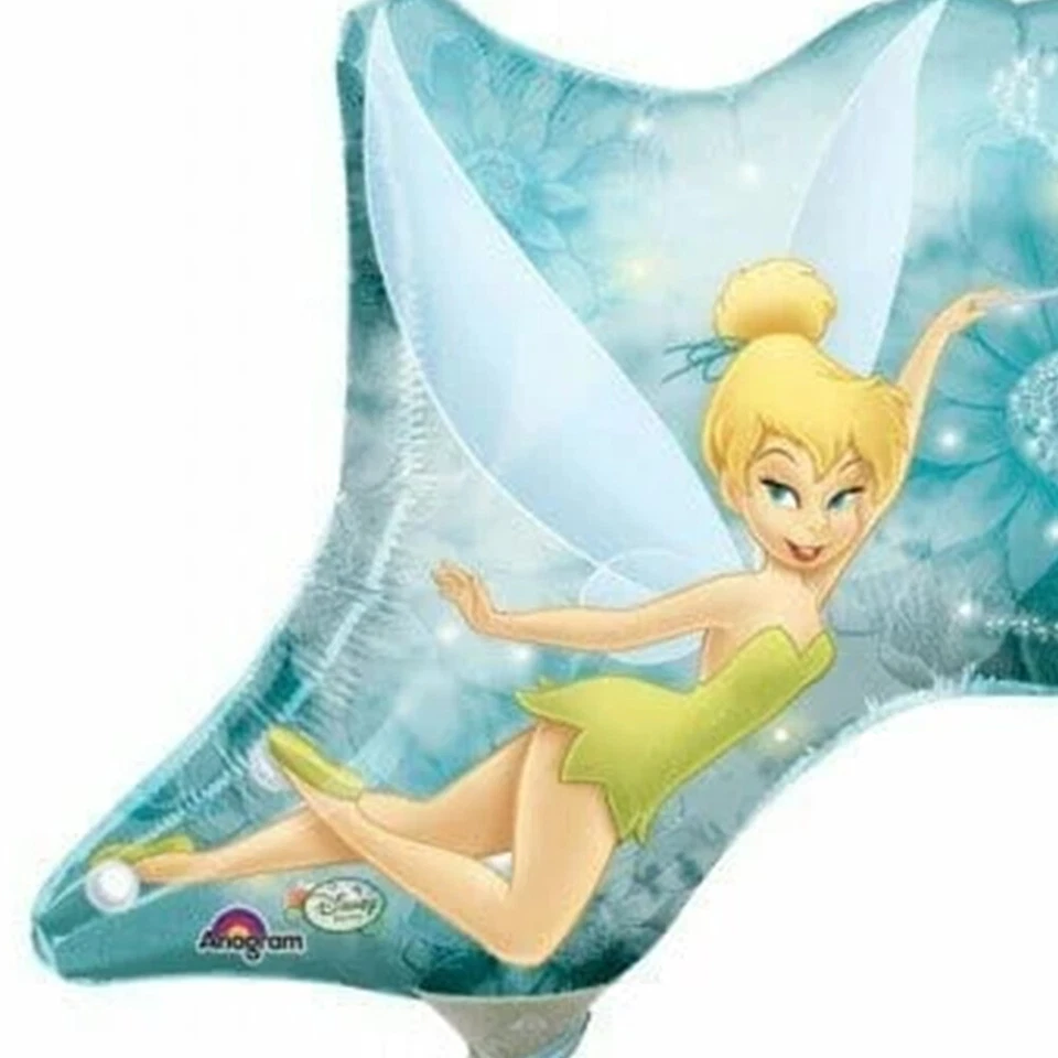 Suprimentos para festa infantil Disney Fairies Sininho - Balão multiforma 14 polegadas - Imagem 3 de 3