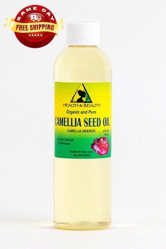 CAMELLIA SEED OIL REFINED ORGANIC CARRIER PREMIUM COLD PRESSED 100% PURE 4 OZ - Picture 8 of 12