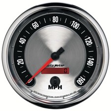 Autometer American Muscle 5in 160 Mph Electric Programmable Speedometer