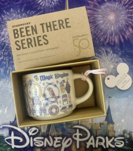 2021 Disney Parks Starbucks Magic Kingdom Been There Series Ornament Mug 50th