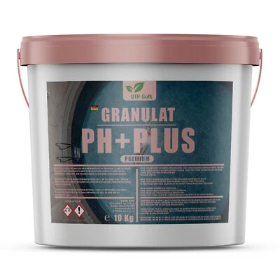 DTP-SOFT 10kg pH Plus Granulare | Correttore pH | Aumento del pH | Secchio 10kg