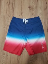 New With Tags Hollister Men's 9" Boardshort 28" Waist Size Blue to Red Ombre