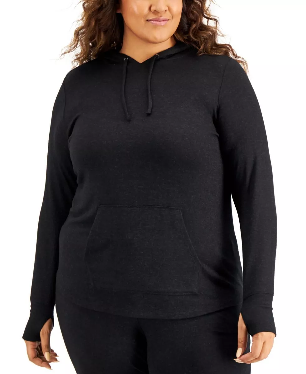 designer Ideology Womens Plus Size Knit Hoodie eBay