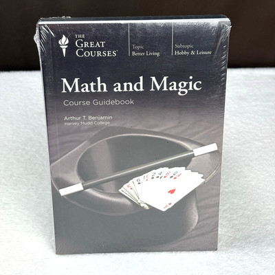 NEW & SEALED! The Great Courses Math and Magic Arthur Benjamin Guidebook DVD Set
