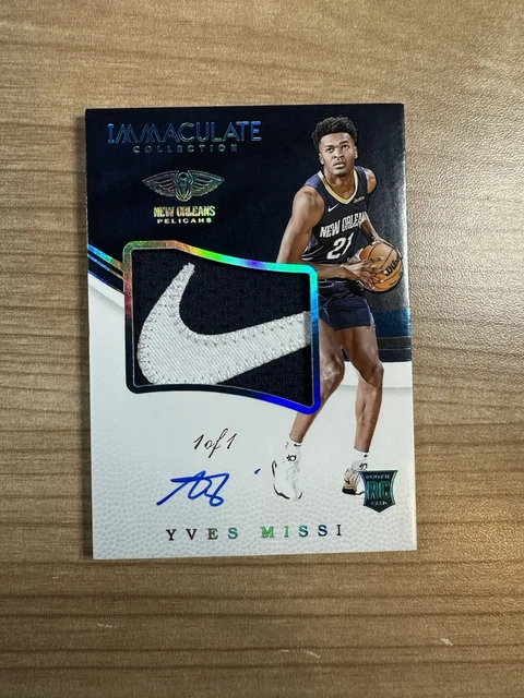 Yves Missi 2024-25 Immaculate Rookie Patch Auto "Nike Swoosh" 1/1 Pelicans