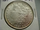 1887 P MORGAN DOLLAR .900 FINE SILVER GEM BU MS?? LIBERTY EAGLE PHILADELPHIA USA
