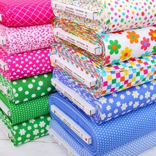 10 Yard Cuts Premium 100% Cotton Quilting Fabric Confetti Brights 40 Patterns