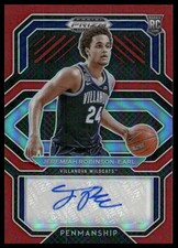 2021 Panini Prizm DP #CP-JRE Jeremiah Robinson-Earl College Penmanship Red /199