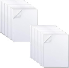 20-Pack Self Adhesive Foam Sheets, White 2Mm Sticky Eva Foam Paper 6X9 Inch for