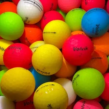 Volvik Vivid Matte Mix AAAA Near Mint Golf Balls - 48 Pack
