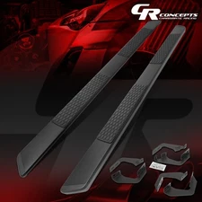 PAIR 5.5"WIDE BLACK  RUNNING BOARD STEP BAR FOR 2007-2021 TOYOTA TUNDRA CREW CAB