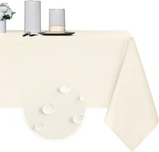 Obstal 210GSM Rectangle Table Cloth - Heavy Duty Water Proof Microfiber Table...