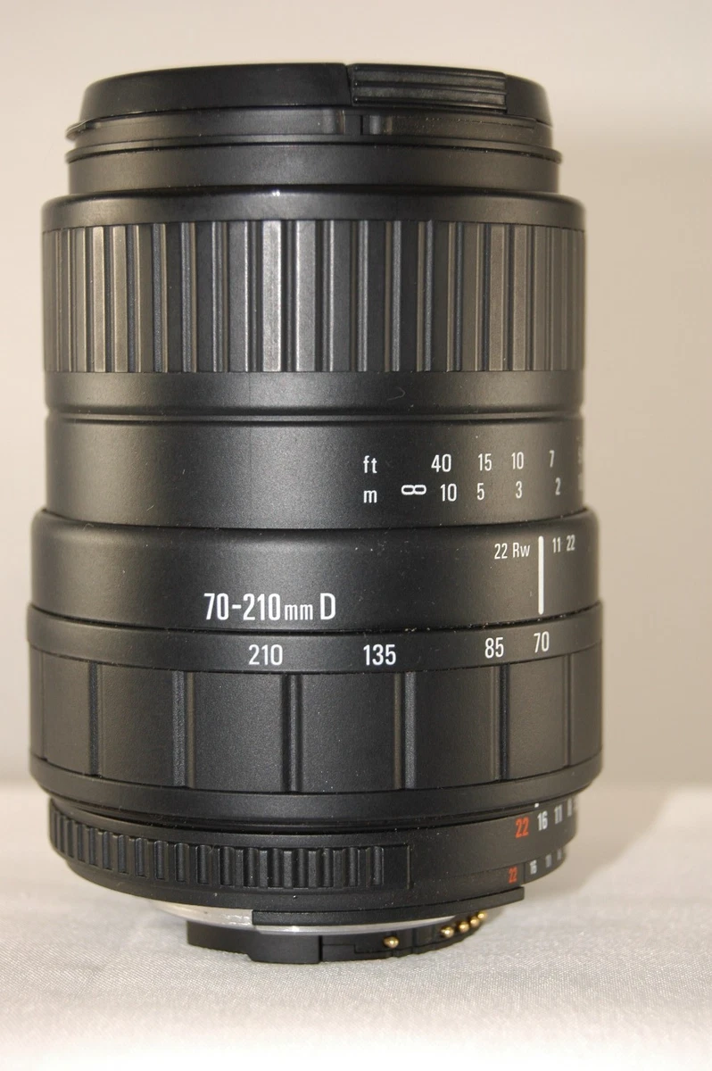 Sigma Camera Lenses 70-210mm Focal f/4-5.6 Maximum Aperture for